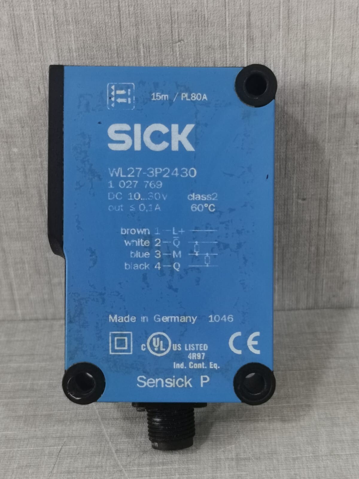 SICK WL27-3P2430 SICK WL27-3P2430 PHOTOELECTRIC SENSOR 2