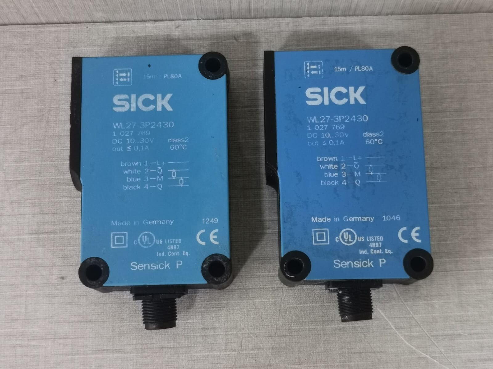 SICK WL27-3P2430 PHOTOELECTRIC SENSOR