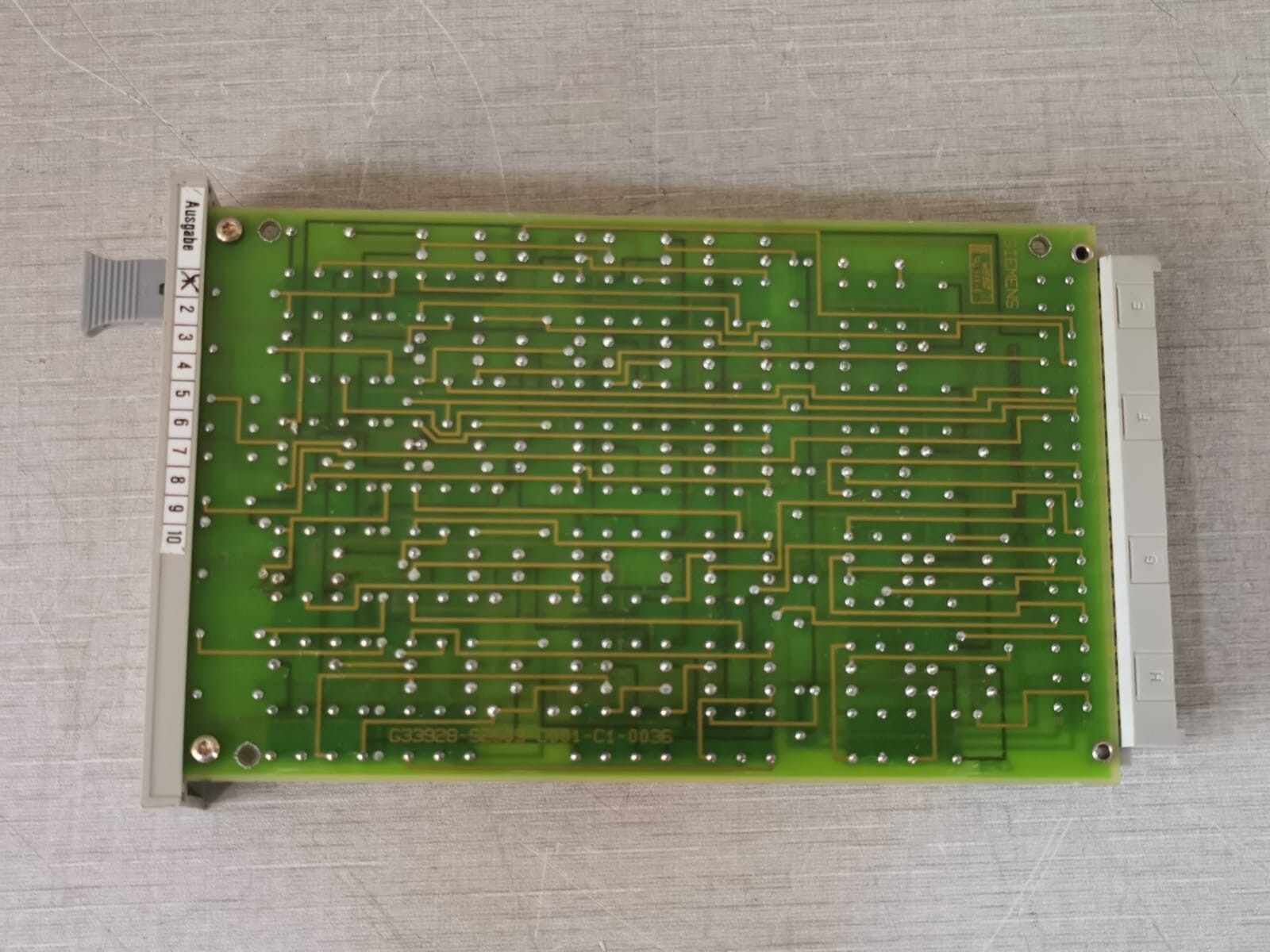 Siemens G33928-S2509-C001-C1-0036 SIEMENS 8RM3071-1CA PCB CARD G33928-S2509-C001-C1-0036 9