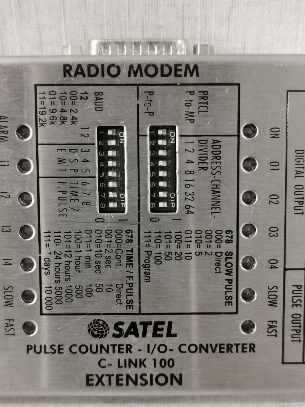 SATEL C-LINK 100 SATEL C-LINK 100 EXTENSION RADIO MODEM PULSE COUNTER-I/O CONVERTER 2