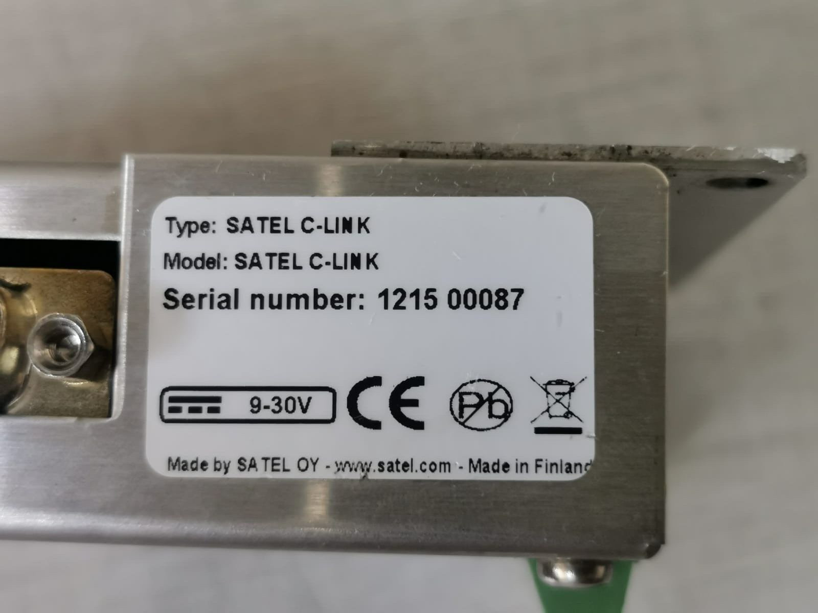 SATEL C-LINK 100 SATEL C-LINK 100 EXTENSION RADIO MODEM PULSE COUNTER-I/O CONVERTER 3