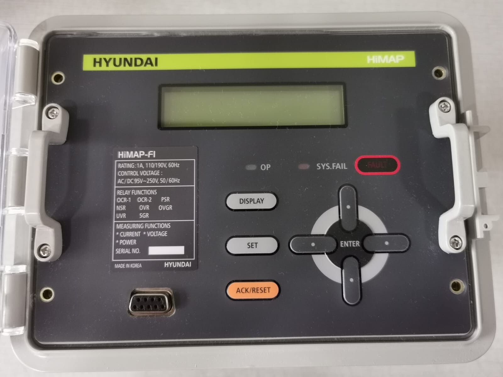 Hyundai HIMAP-FI Hyundai HiMAP-FI Intelligent Measuring and Protection Device 1A 2