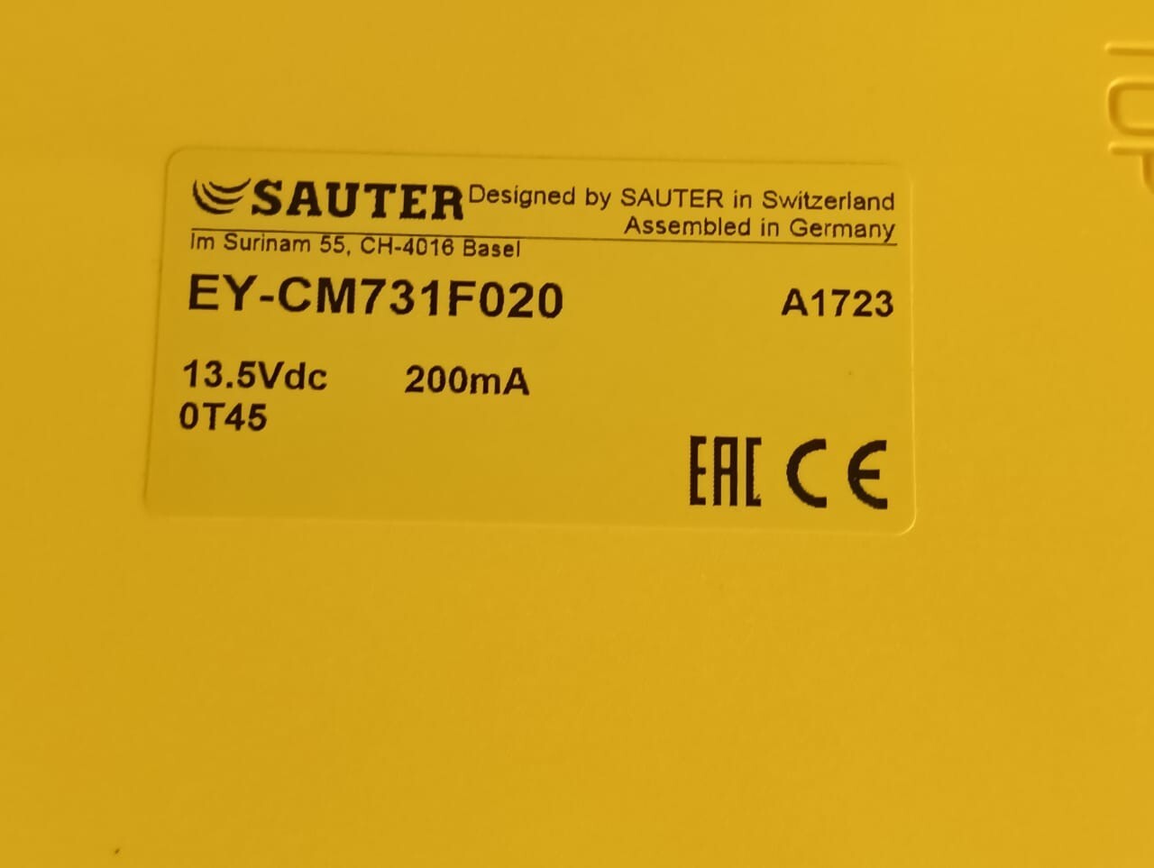 SAUTER EY-CM731F020 SAUTER EY-CM731F020 COMMUNICATION MODULE - WITH OLD STOCK BOX 3