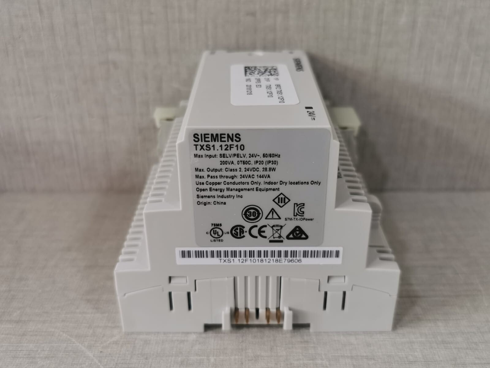 Siemens TXS1.12F10 SIEMENS TXS1.12F10 POWER SUPPLY MODULE 5