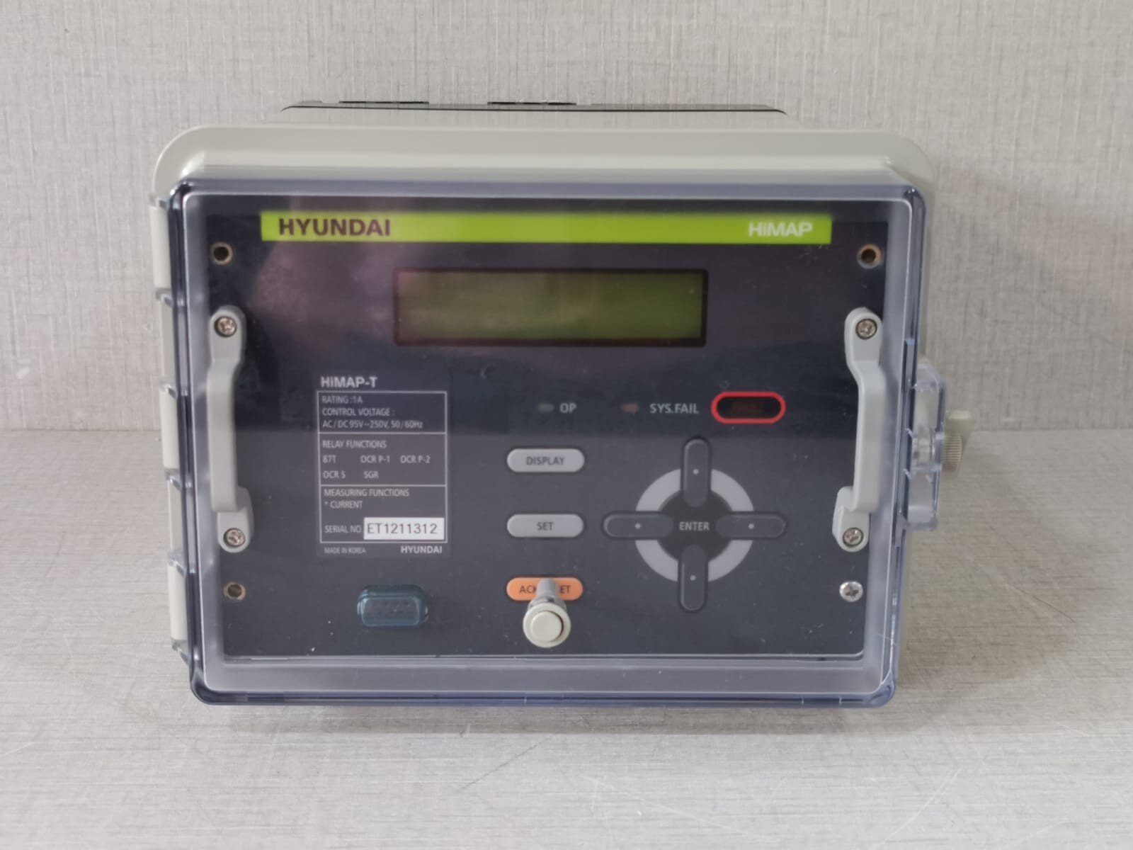 Hyundai HiMAP-T HYUNDAI HiMAP-T INTELLIGENT MEASURING & PROTECTION DEVICE (1A) 5