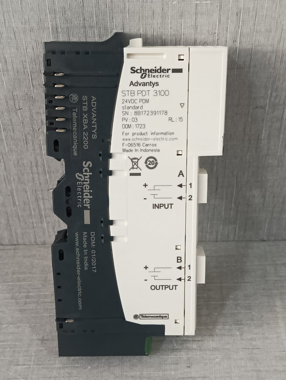 Schneider Electric PDT-3100 SCHNEIDER ELECTRIC STB PDT 3100 WITH STB XBA 2200 MOUNTING BASE 5
