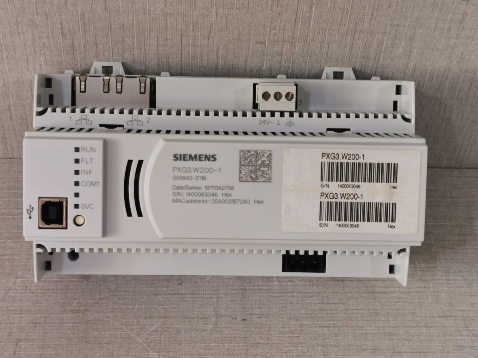 Siemens PXG3.W200-1 SIEMENS PXG3.W200-1 BACnet/IP Interface Module 2