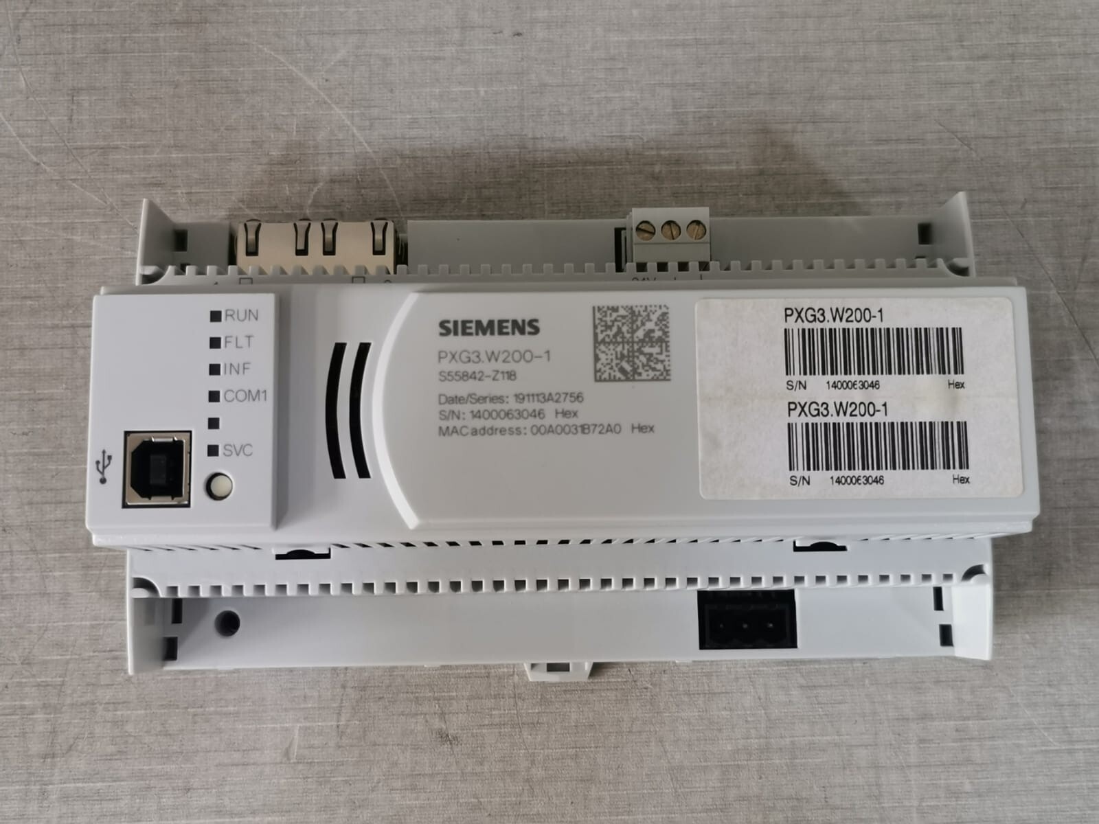 Siemens PXG3.W200-1 SIEMENS PXG3.W200-1 BACnet/IP Interface Module 5