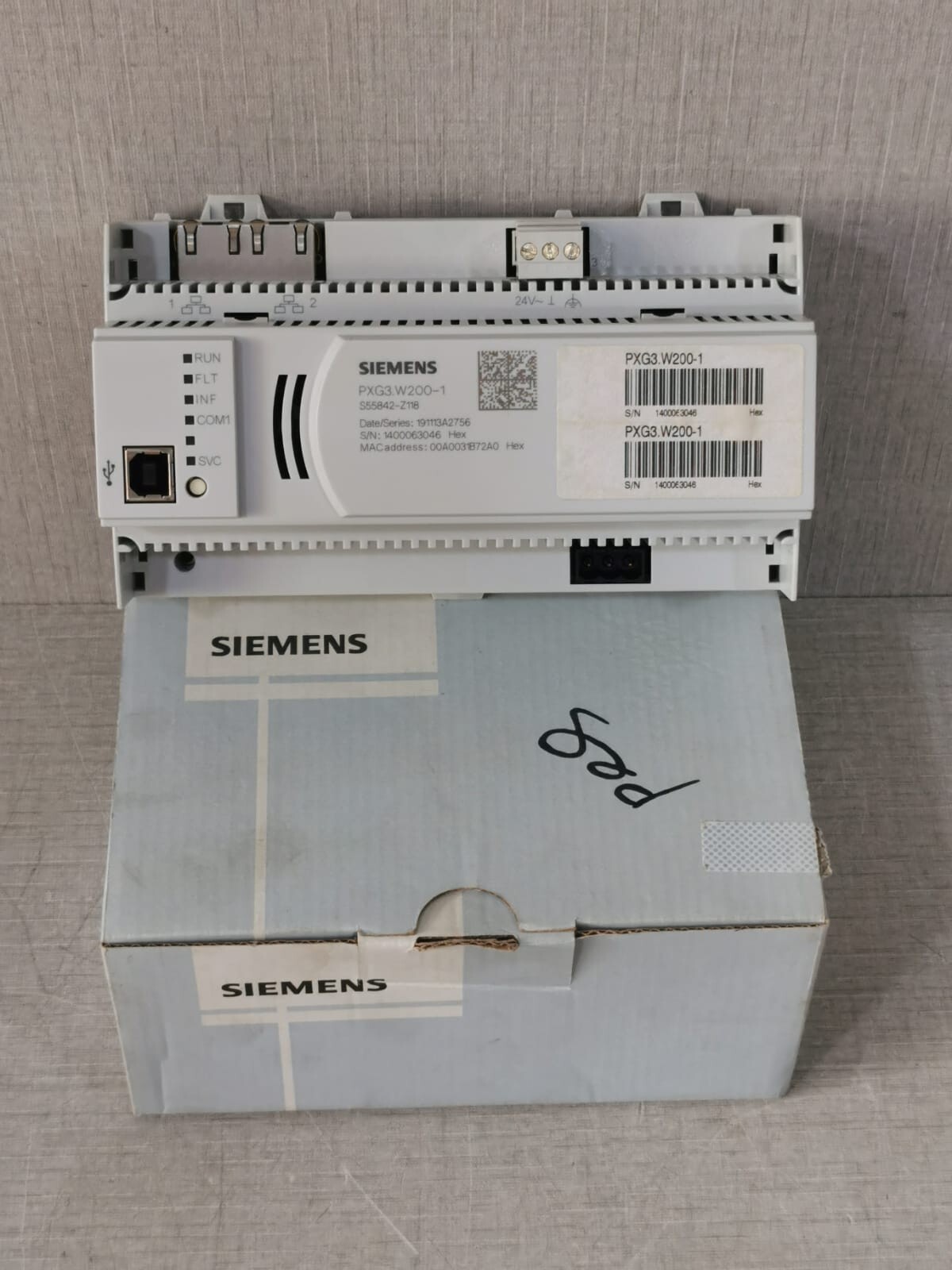 SIEMENS PXG3.W200-1 BACnet/IP Interface Module