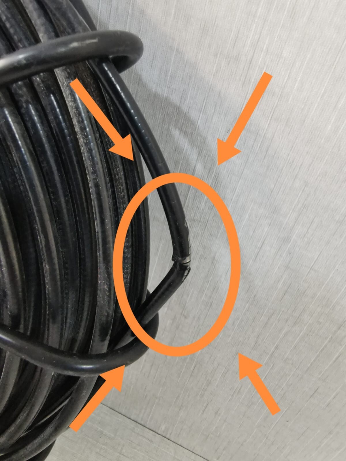 UNKNOWN UNKNOWN INSPECTION CAMERA PROBE WITH 30M CABLE- WITH DAMAGED CABLE 8