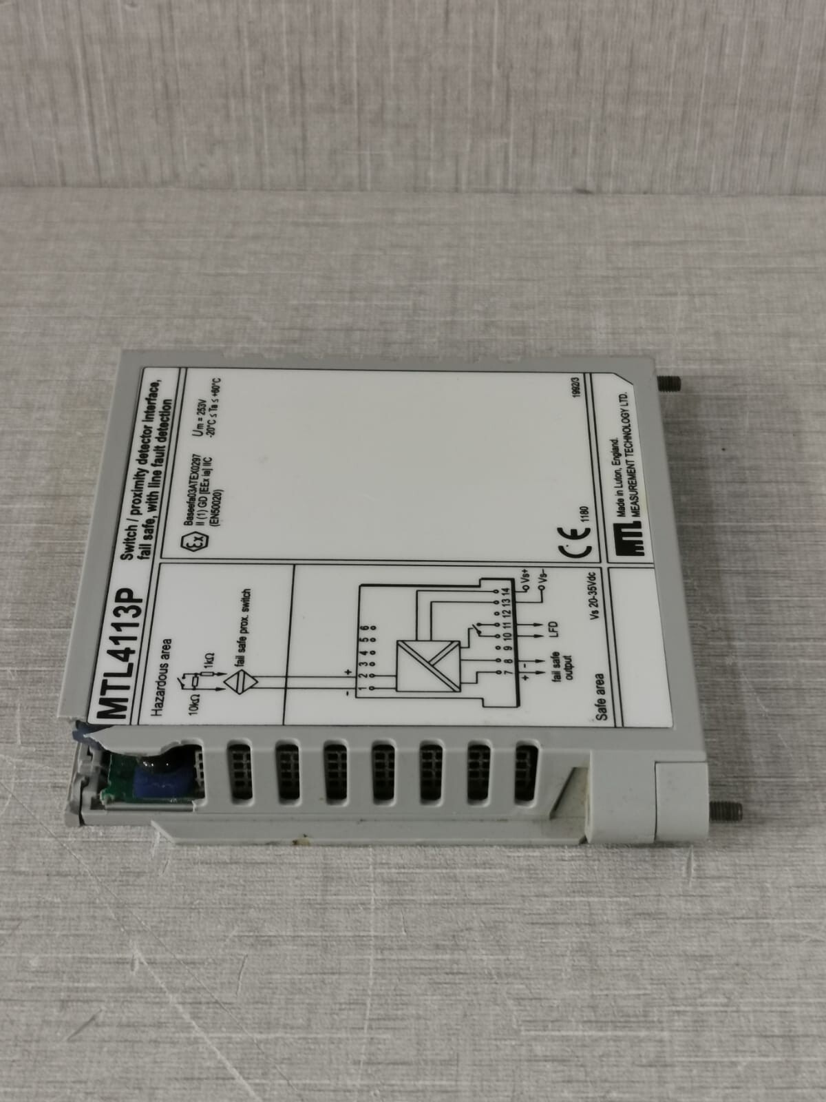 MTL MTL4113P MTL MEASUREMENT MTL4113P SWITCH / PROXIMITY DETECTOR INTERFACE 9