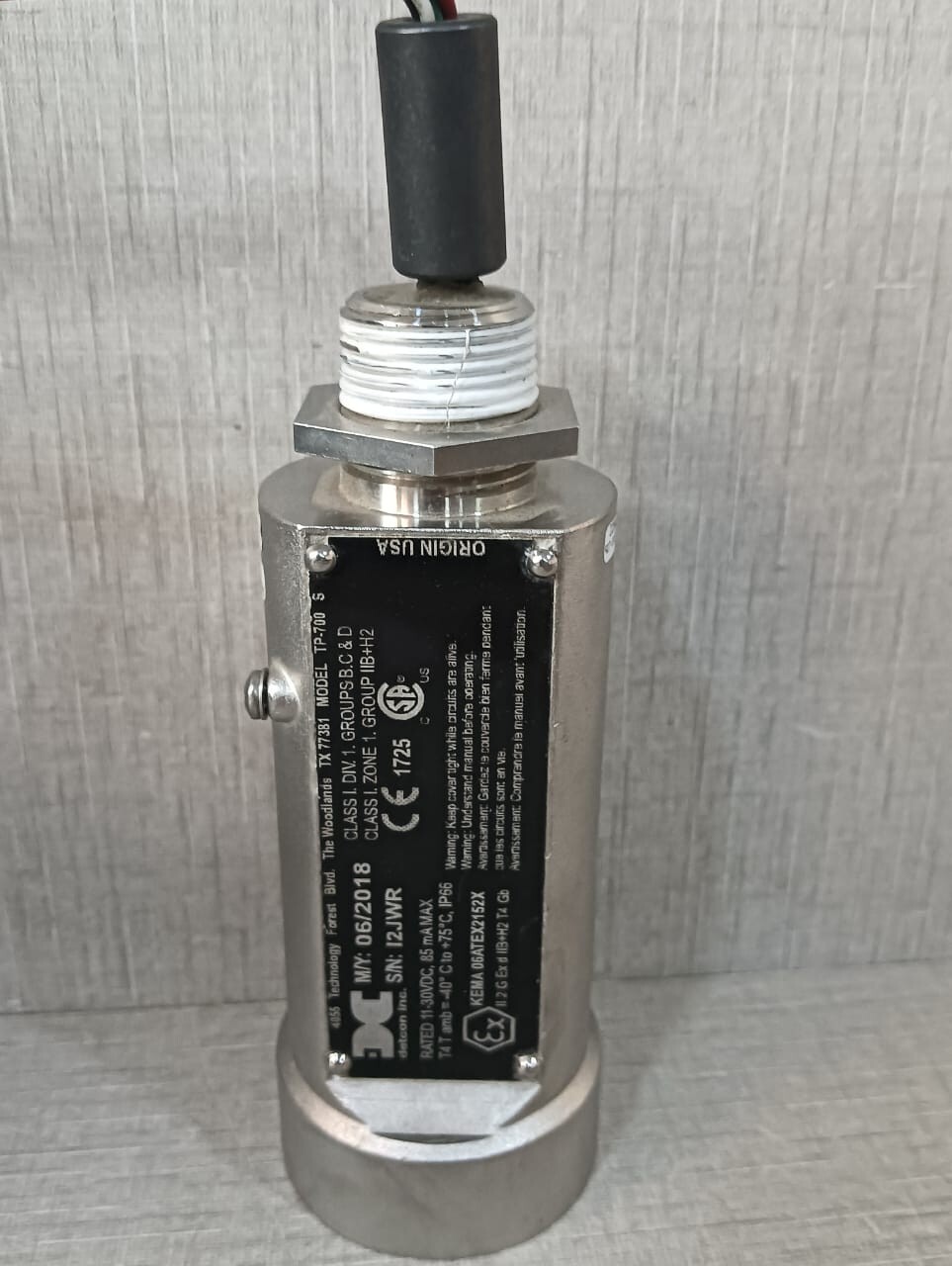 DETCON TP-700 DETCON TP-700 H2S SENSOR-WITHOUT COVER 4