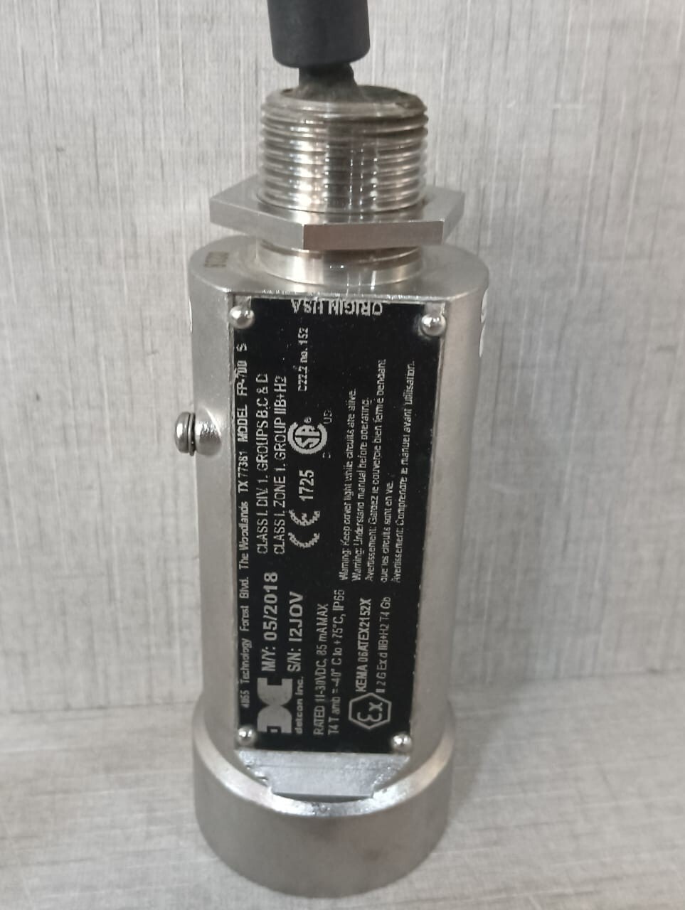 DETCON FP-700 DETCON FP-700 S FIXED GAS DETECTOR- WITHOUT COVER 5