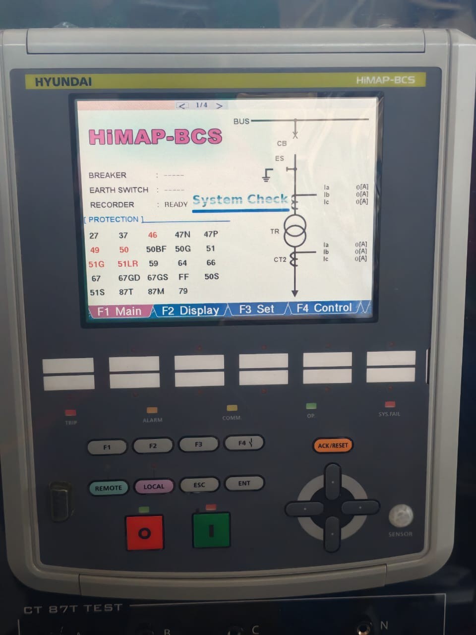 HYUNDAI HIMAP-BCS HYUNDAI HIMAP-BCS MULTIFUNCTIONAL DIGITAL PROTECTION RELAY 5