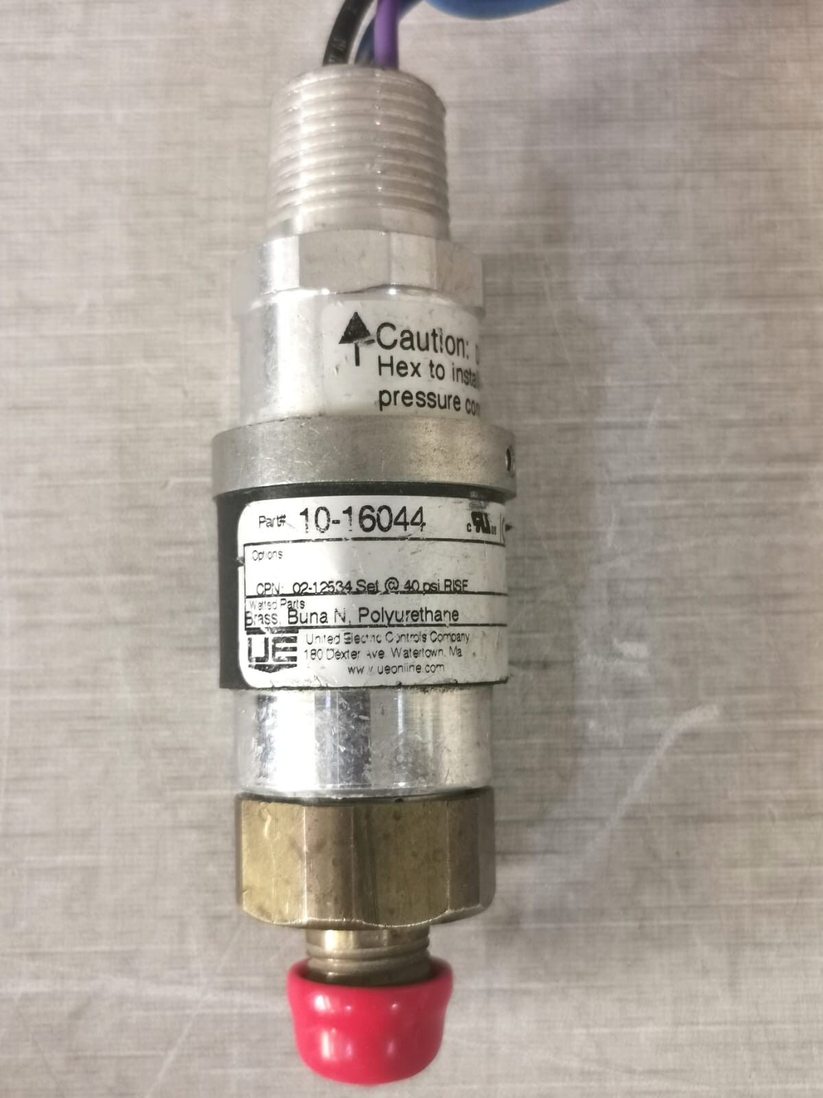 United Electric Controls 16044 FIKE UNITED ELECTRIC CONTROLS 10-16044 DISCHARGE PRESSURE SWITCH 2