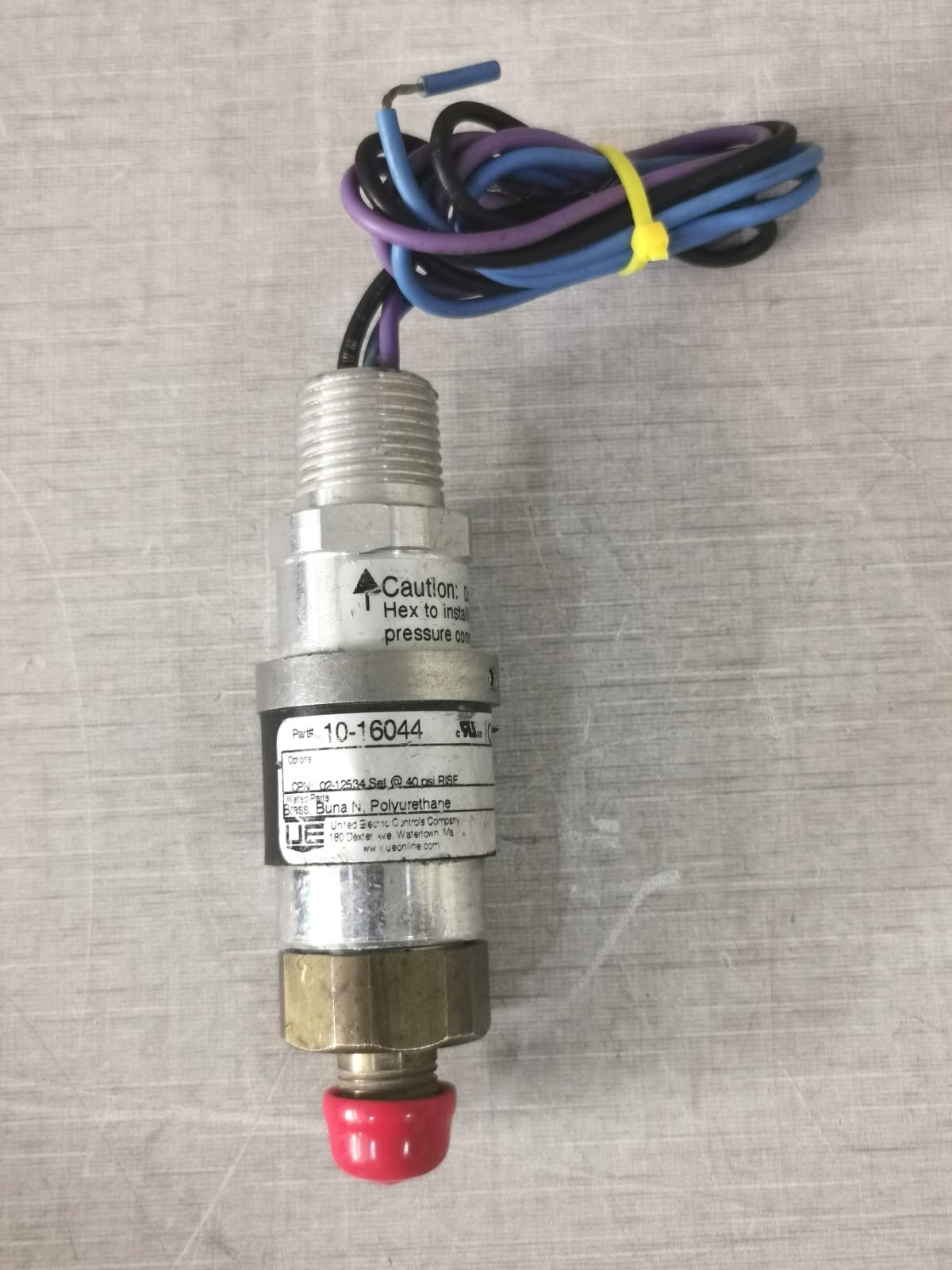 FIKE UNITED ELECTRIC CONTROLS 10-16044 DISCHARGE PRESSURE SWITCH