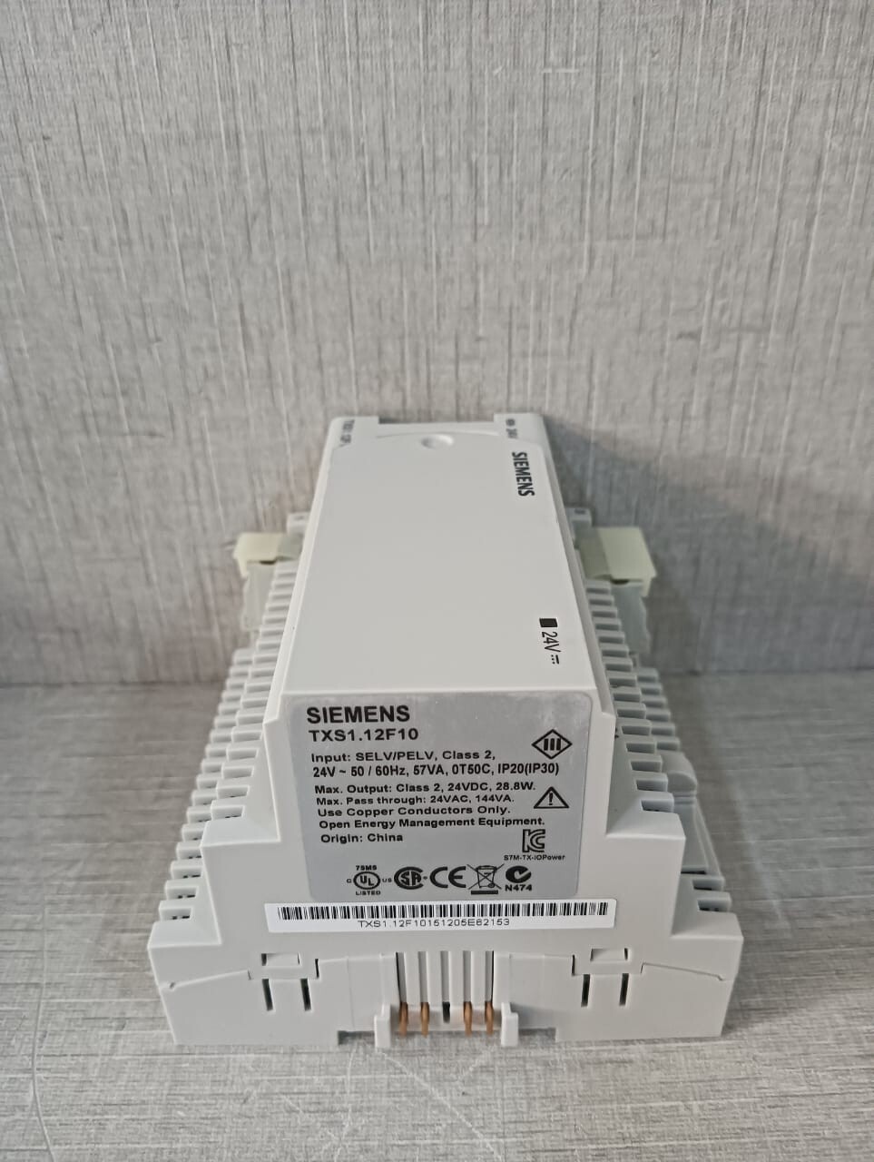 Siemens TXS1.12F10 SIEMENS TXS1.12F10 POWER SUPPLY MODULE(24V-50/60Hz,57VA,0T50C,IP20(IP30) 7