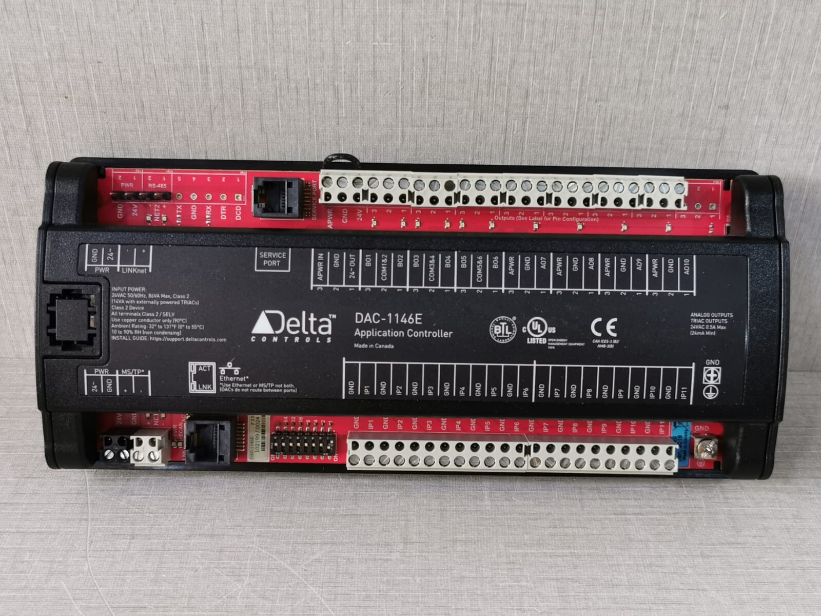 Delta DAC-1146E Delta Controls DAC-1146E Application Controller 24V 3