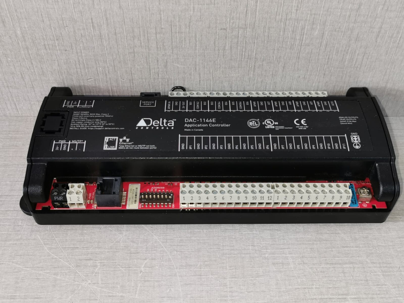 Delta DAC-1146E Delta Controls DAC-1146E Application Controller 24V 8