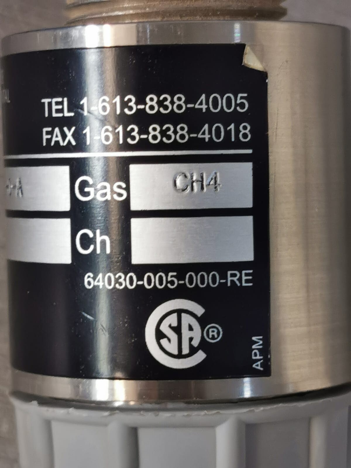 QEL Q8-CH4-100L-O-X QEL Model: Q8-CH4-100L-0-A Gas Transmitter Sensor Q8-CH4-100L-O-X Q8 Series 4