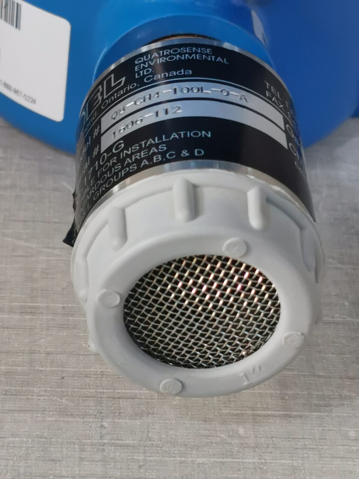 QEL Q8-CH4-100L-O-X QEL Model: Q8-CH4-100L-0-A Gas Transmitter Sensor Q8-CH4-100L-O-X Q8 Series 9