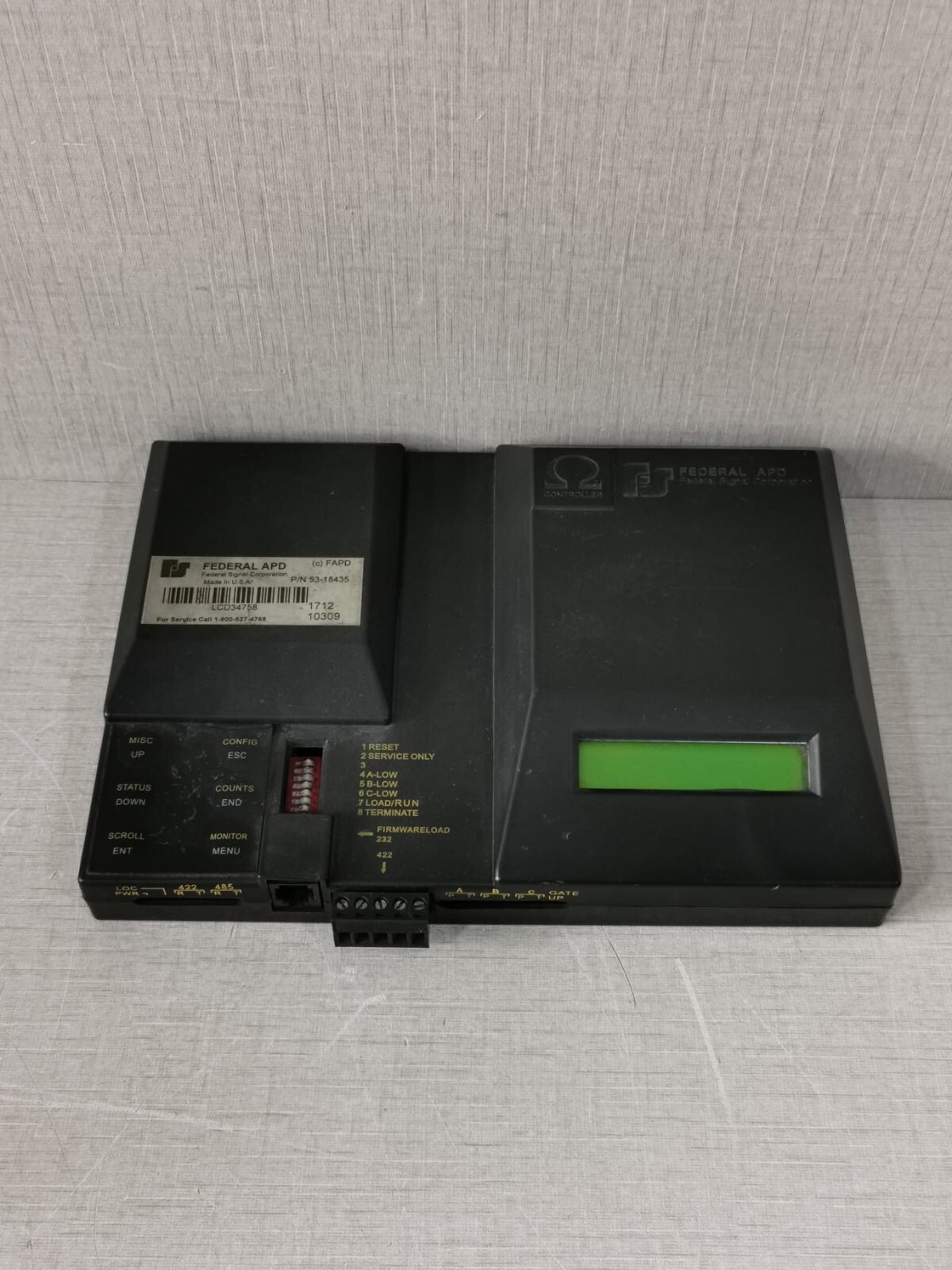 FEDERAL APD P/N:53-18435 FEDERAL APD OMEGA LCD CONTROLLER P/N:53-18435 2