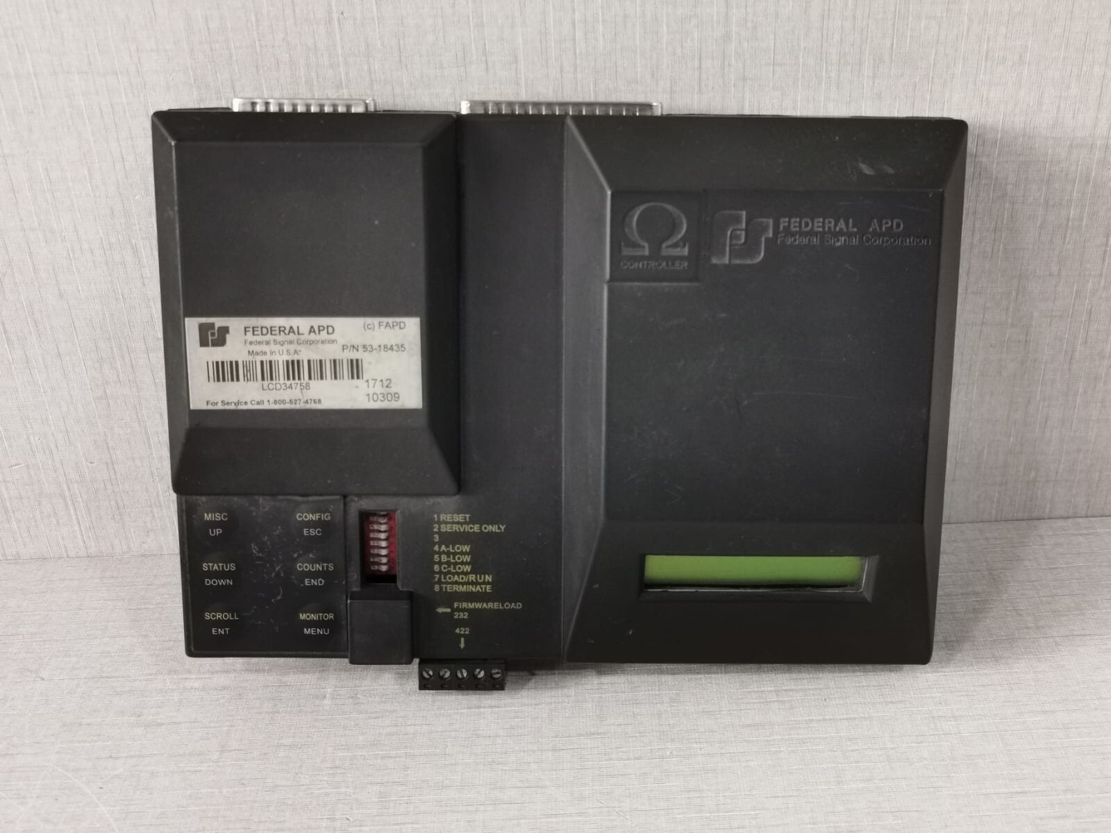 FEDERAL APD OMEGA LCD CONTROLLER P/N:53-18435