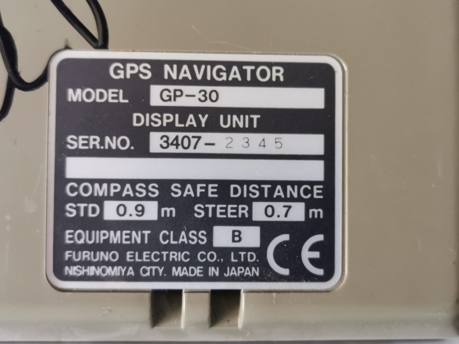 FURUNO GP-30 FURUNO GP-30 GPS Navigator Display Unit 3