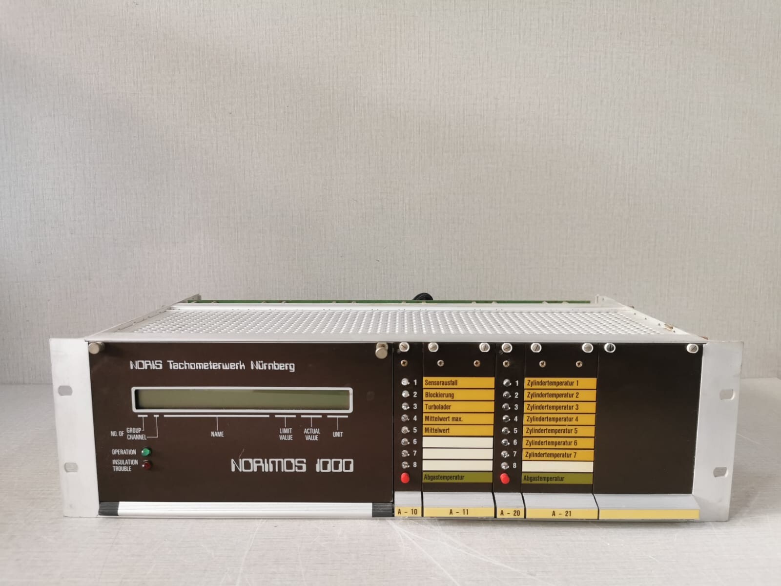 NORIS TACHOMETERWERK NUERNBERG NORIMOS 1000 DIGITAL MONITORING SYSTEM