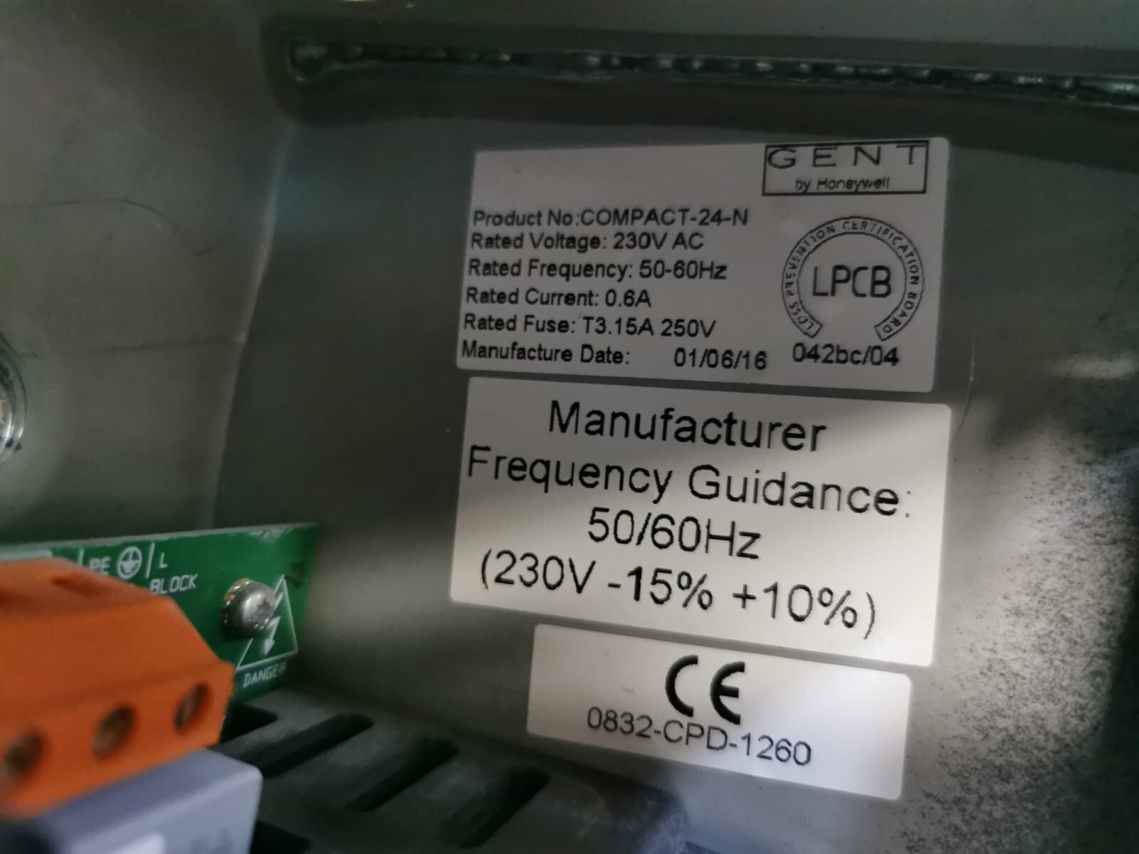 GENT BY HONEYWELL 4269-588 REV. 06 GENT BY HONEYWELL COMPACT-24-N FIRE ALARM SYSTEM 4269-588 REV. 06 7