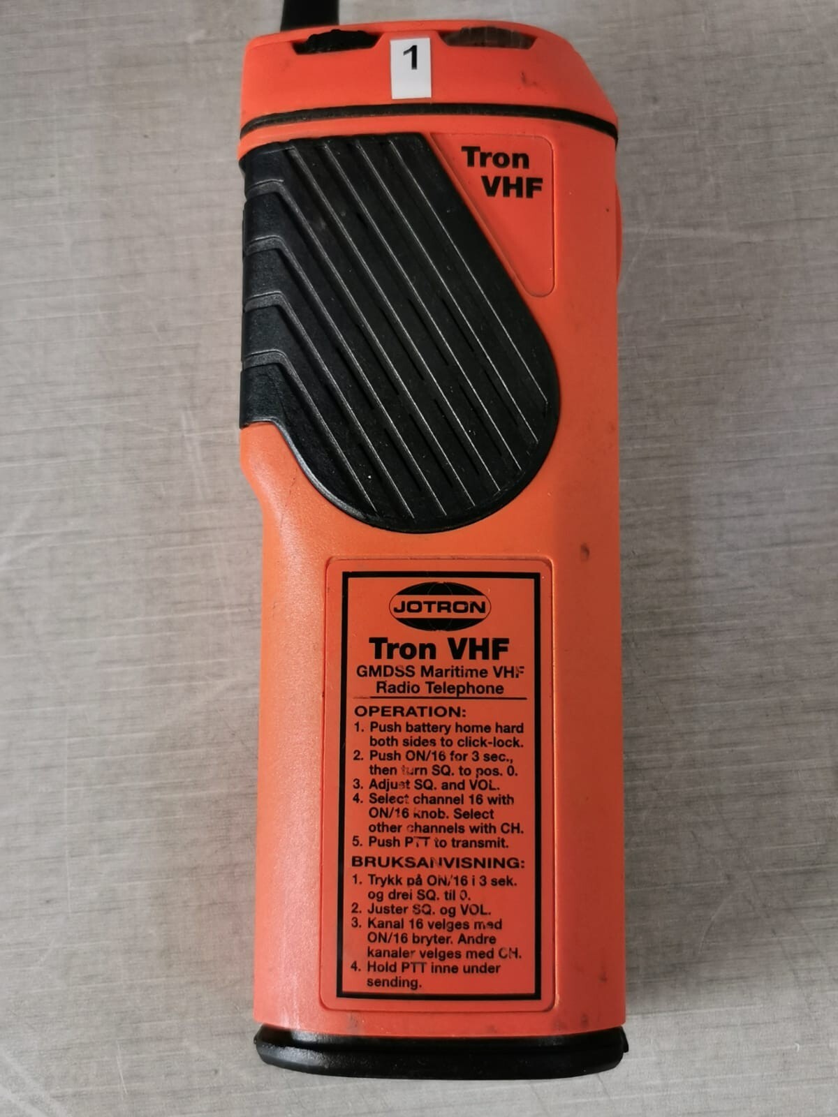JOTRON TRON-93080 JOTRON Tron VHF GMDSS Maritime VHF Radio Phone with Tron 93080 Charging Station 4