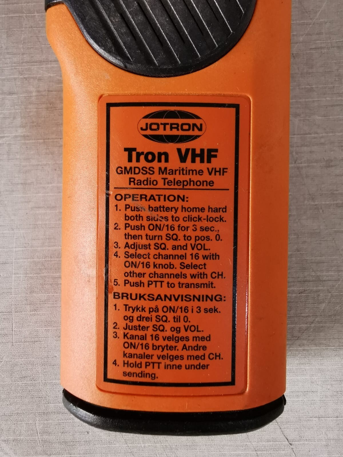 Jotron JOTRON Jotron Tron VHF GMDSS Maritime VHF Radio Phone - Without Charger 3