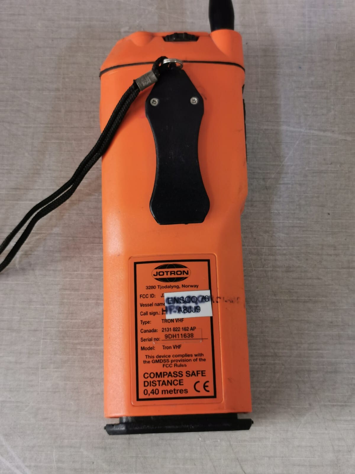 Jotron JOTRON Jotron Tron VHF GMDSS Maritime VHF Radio Phone - Without Charger 5