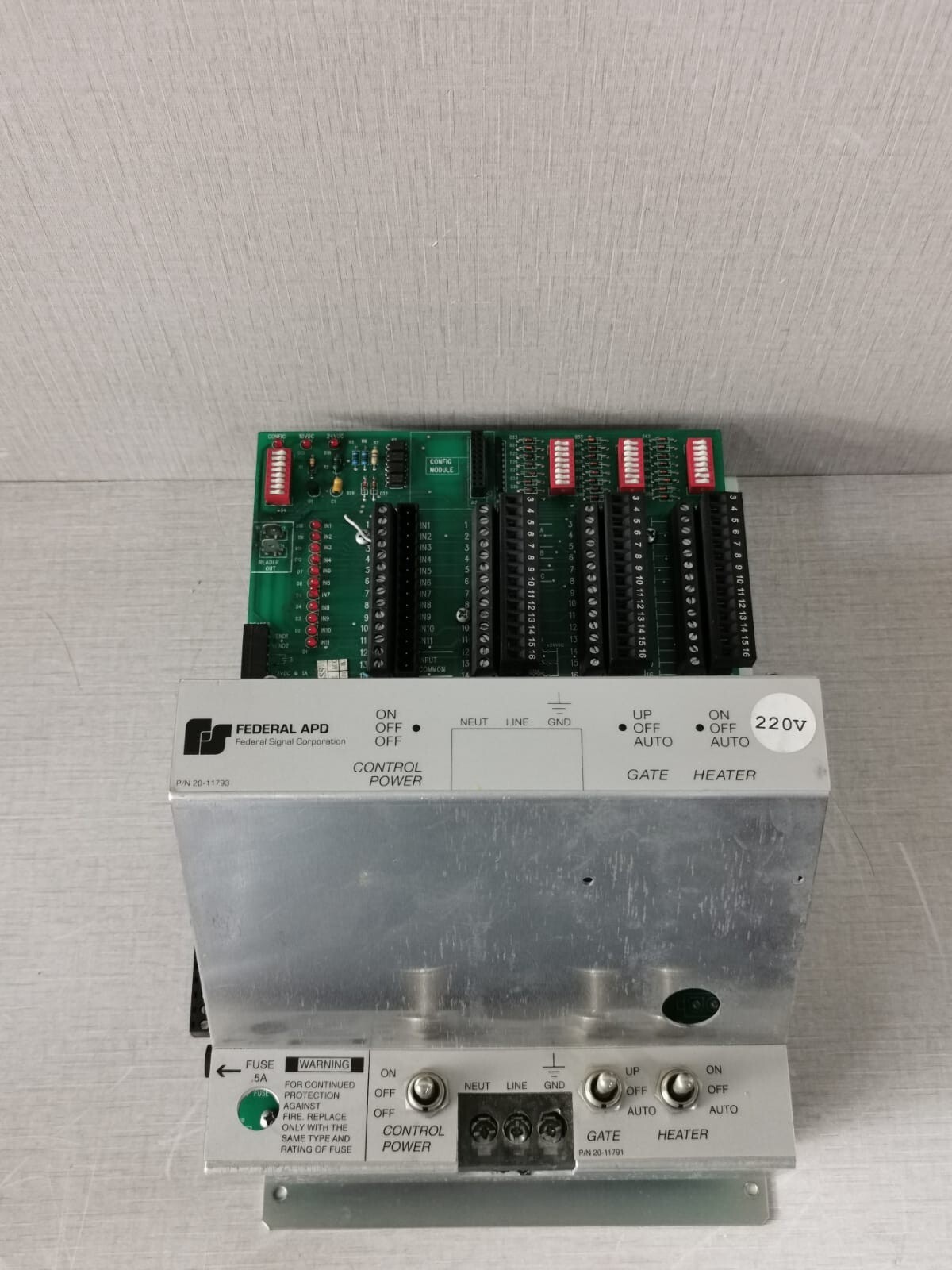 FEDERAL APD 20-11973 / 20-11875 REV.E FEDERAL APD 20-11793 CONTROLLER + 20-11875 REV.E GATE POWER BOARD 10