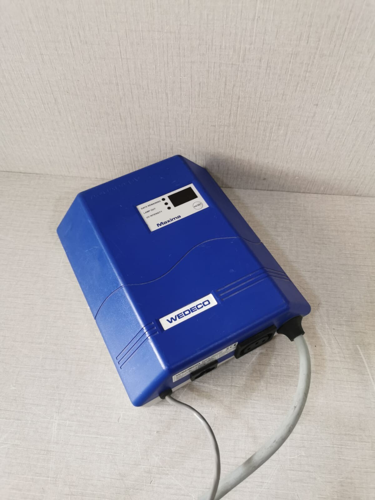 WEDECO WEDECO 1 MAXIMA 2019 WEDECO 1 MAXIMA 2019 AQUADA ULTRAVIOLET WATERDISINFECTION 230VAC 50/60Hz 24W 4