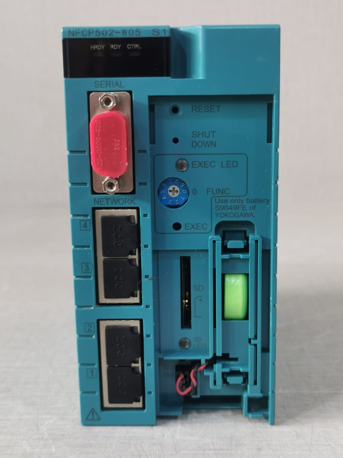 Yokogawa NFCP502-W05 S1 YOKOGAWA NFCP502-W05 S1 CPU MODULE - & Missing Front Cover 2
