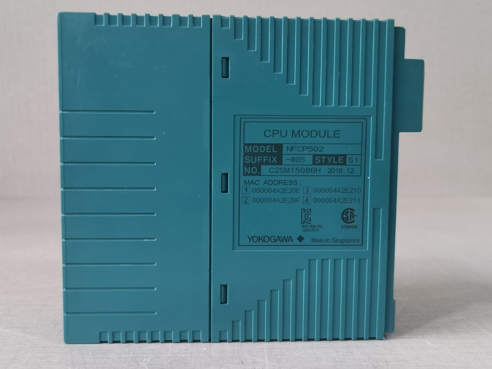 Yokogawa NFCP502-W05 S1 YOKOGAWA NFCP502-W05 S1 CPU MODULE - & Missing Front Cover 4