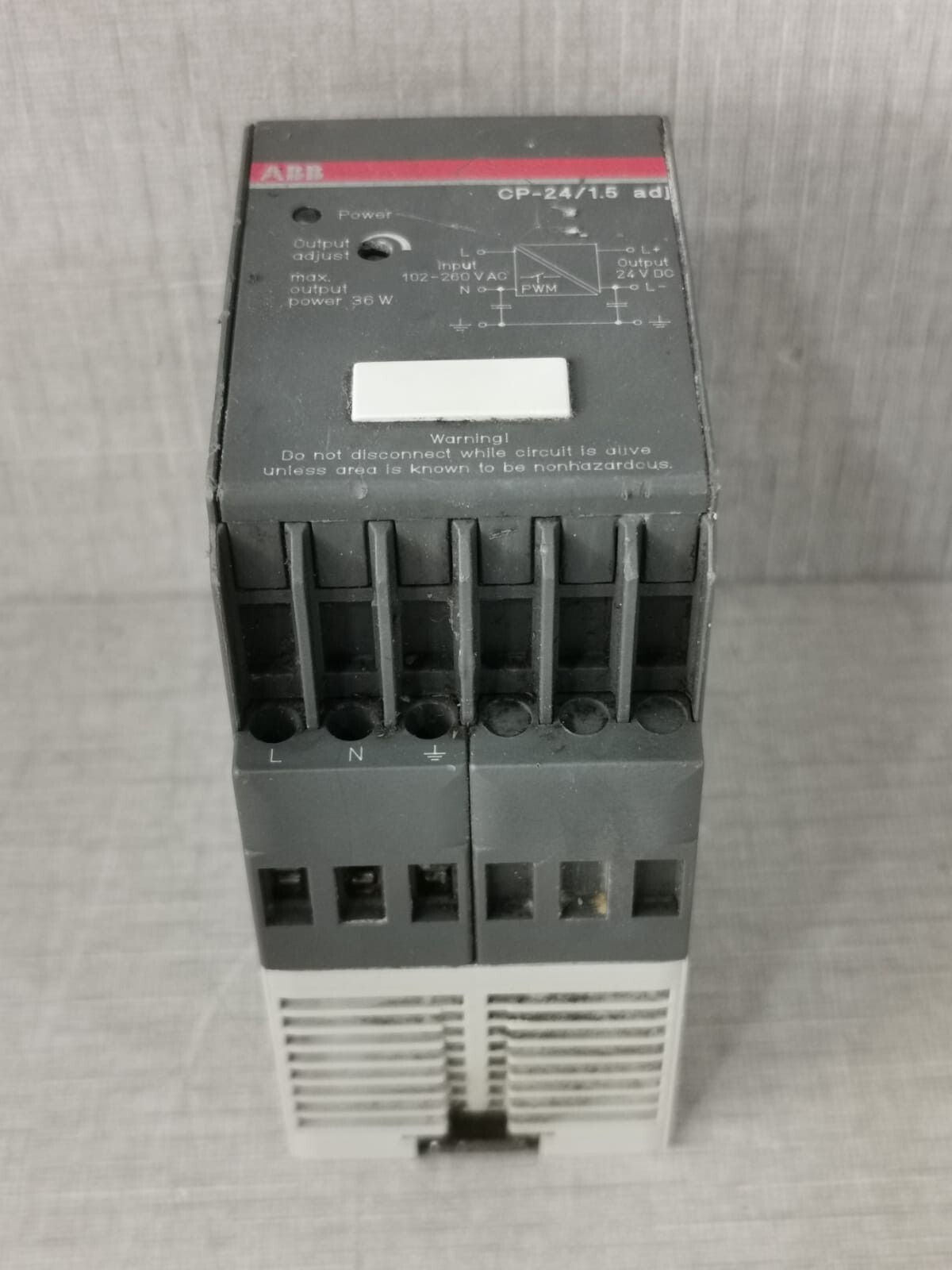 ABB CP-24/1.5 ABB CP-24/1.5 ADJ Switching Power Supply 7