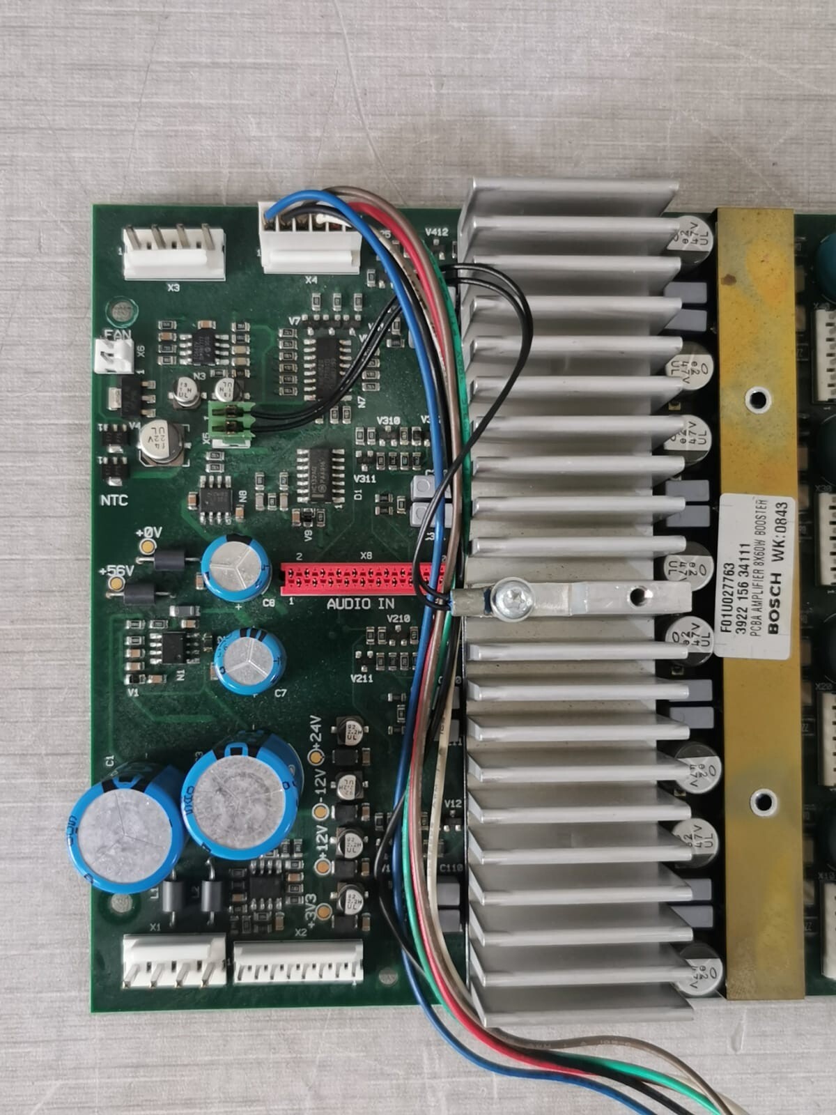 Bosch F01U027763 BOSCH F01U027763 PCBA Amplifier 8x60W Booster Mother Board 3
