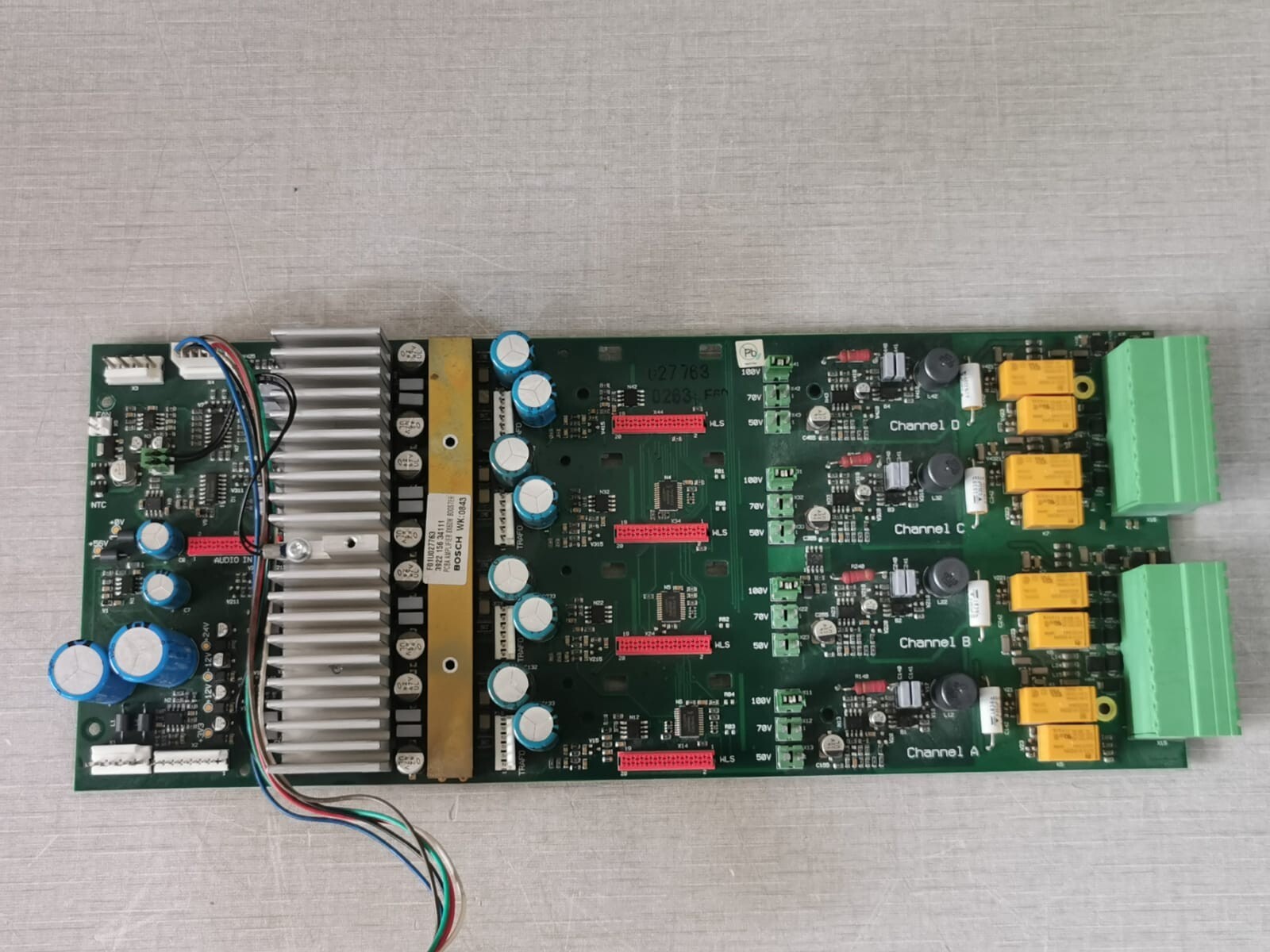 Bosch F01U027763 BOSCH F01U027763 PCBA Amplifier 8x60W Booster Mother Board 5