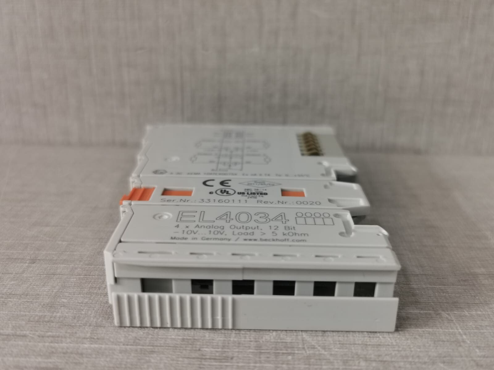 BECKOFF EL4034 BECKOFF EL4034 4XANALOG OUTPUT,12 BIT 7