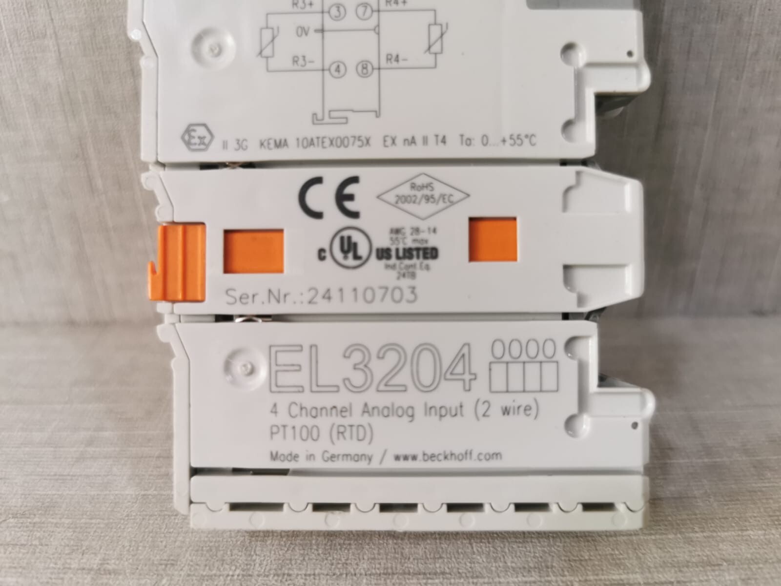 Beckhoff EL3204 BECKHOFF EL3204 4-CHANNEL ANALOG INPUT 2