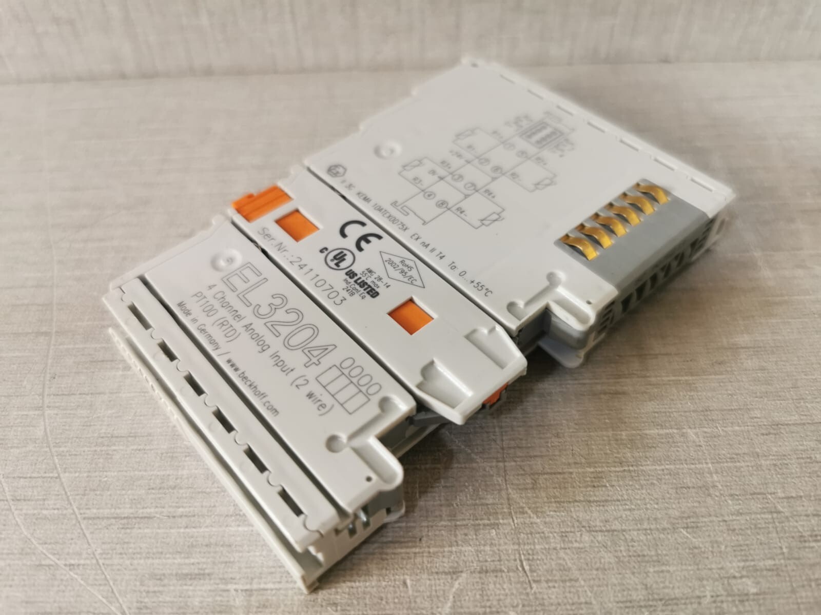 Beckhoff EL3204 BECKHOFF EL3204 4-CHANNEL ANALOG INPUT 9