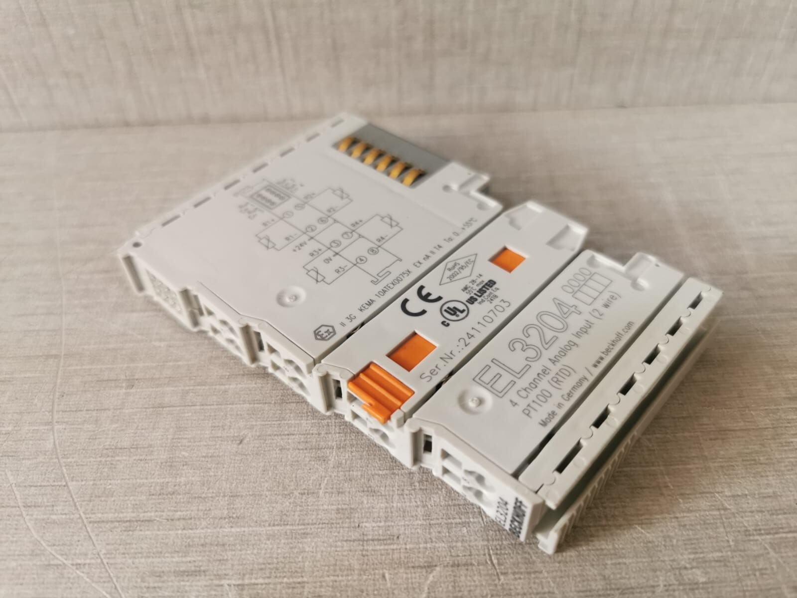 Beckhoff EL3204 BECKHOFF EL3204 4-CHANNEL ANALOG INPUT 10