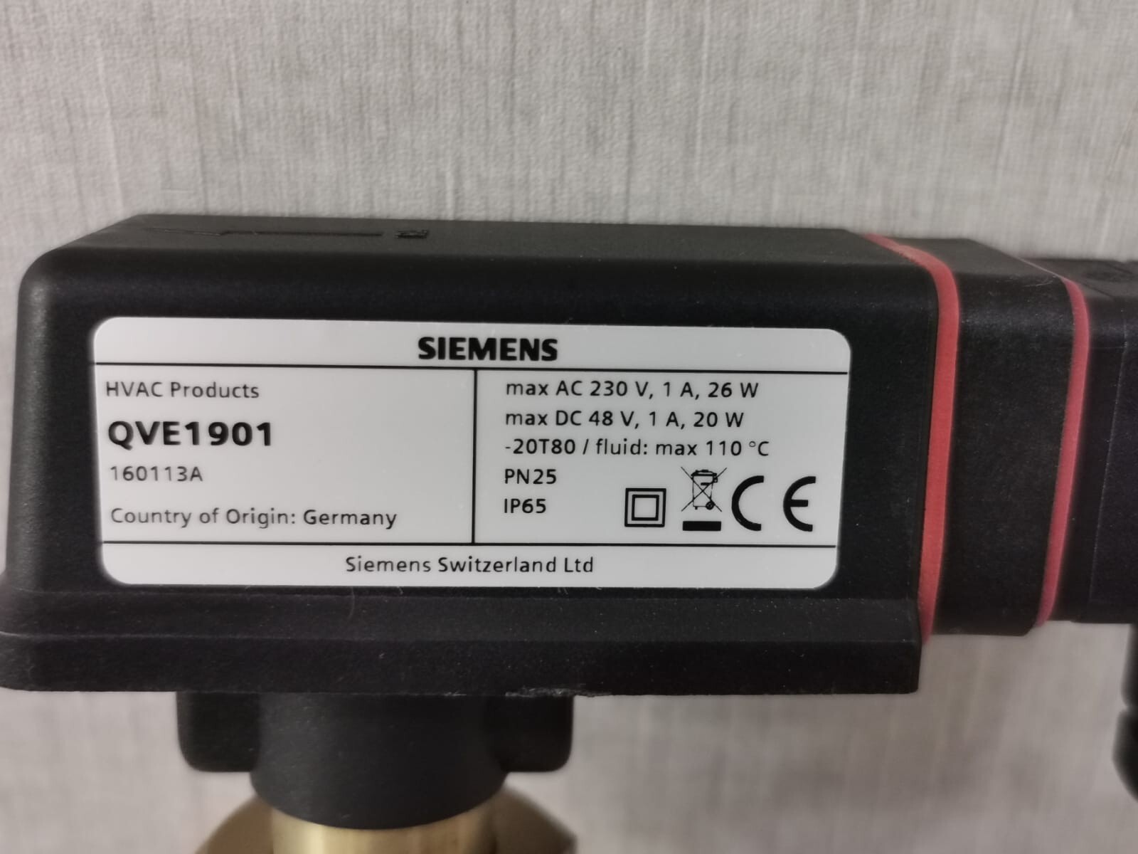 Siemens QVE1901 SIEMENS QVE1901 FLOW SWITCH RELAY 2