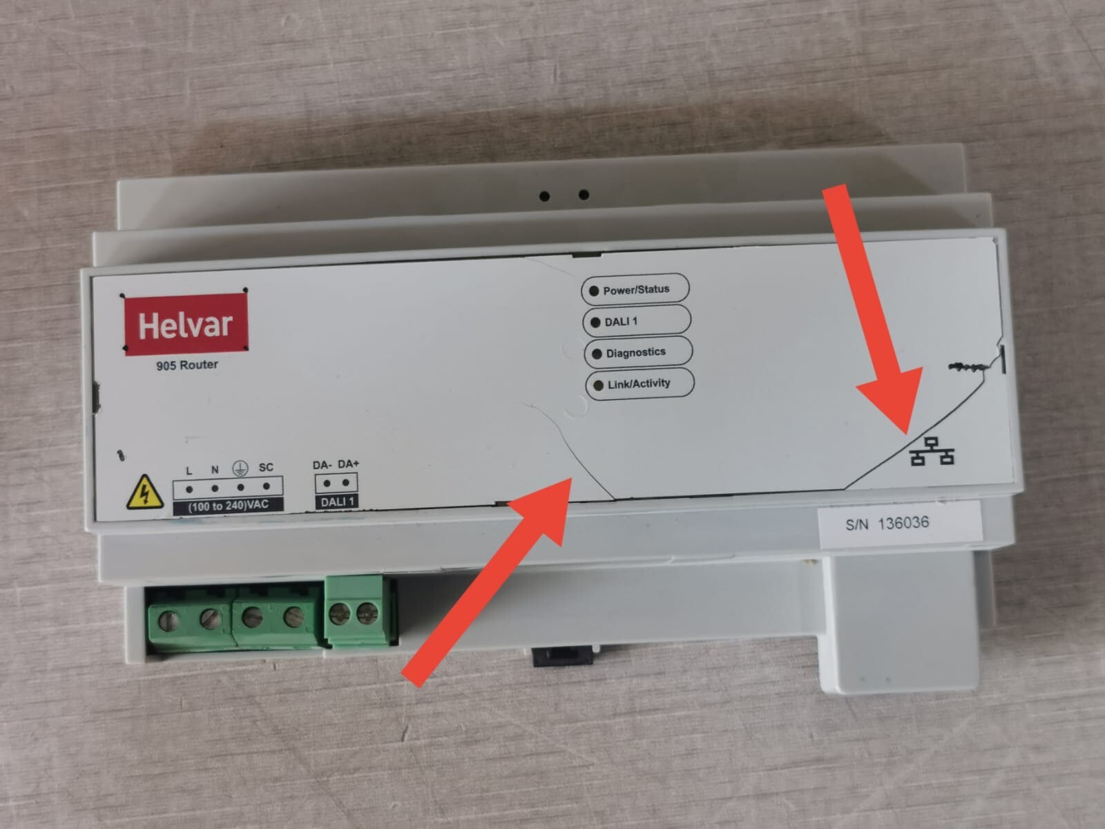 Helvar 905 905 Helvar Digidim Router/Imagine Router-one DALI SUBNET - with Slight Damaged 3