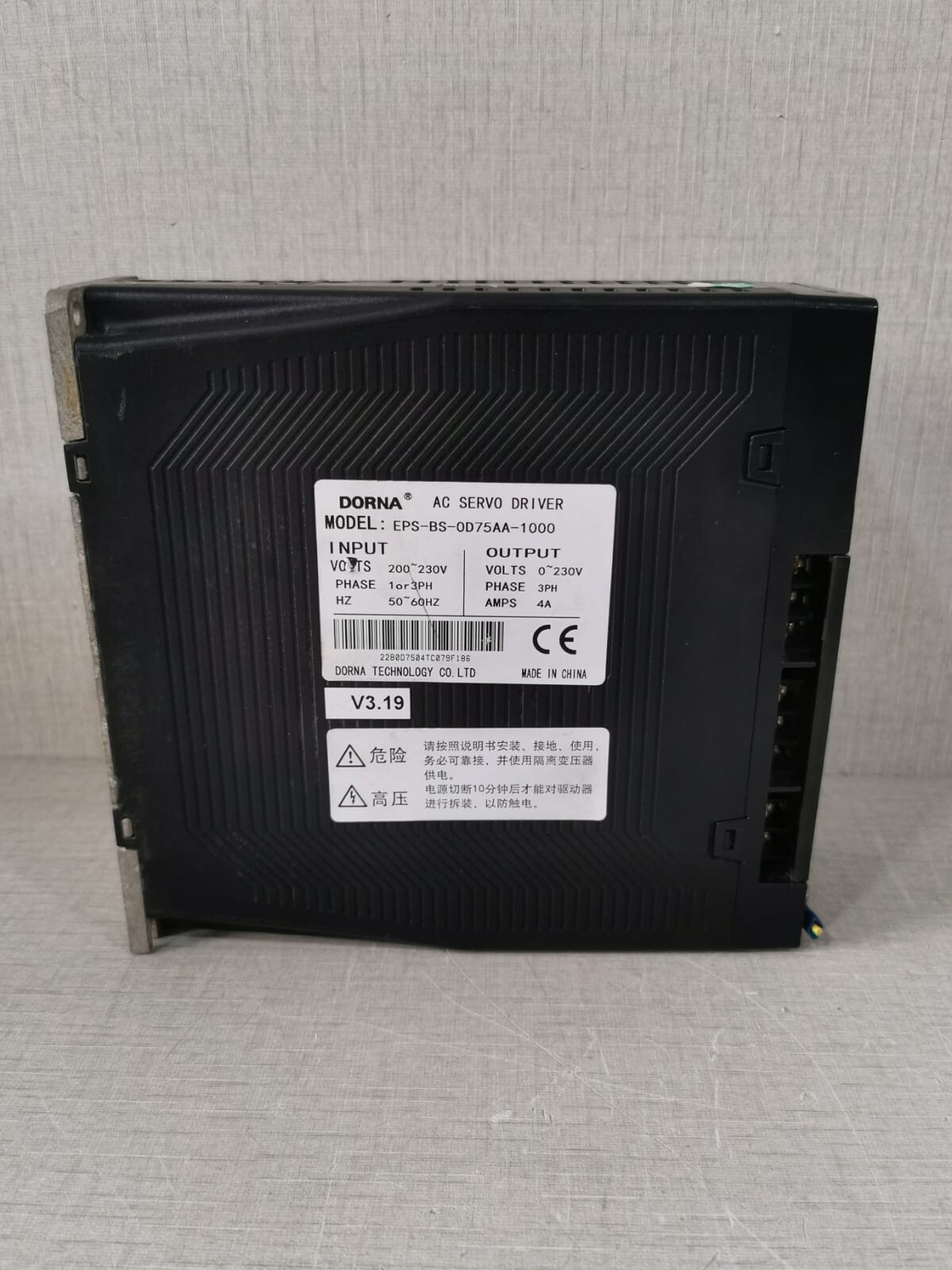 DORNA EPS-BS-0D75AA-1000 DORNA EPS-BS-0D75AA-1000 AC Servo Driver 5