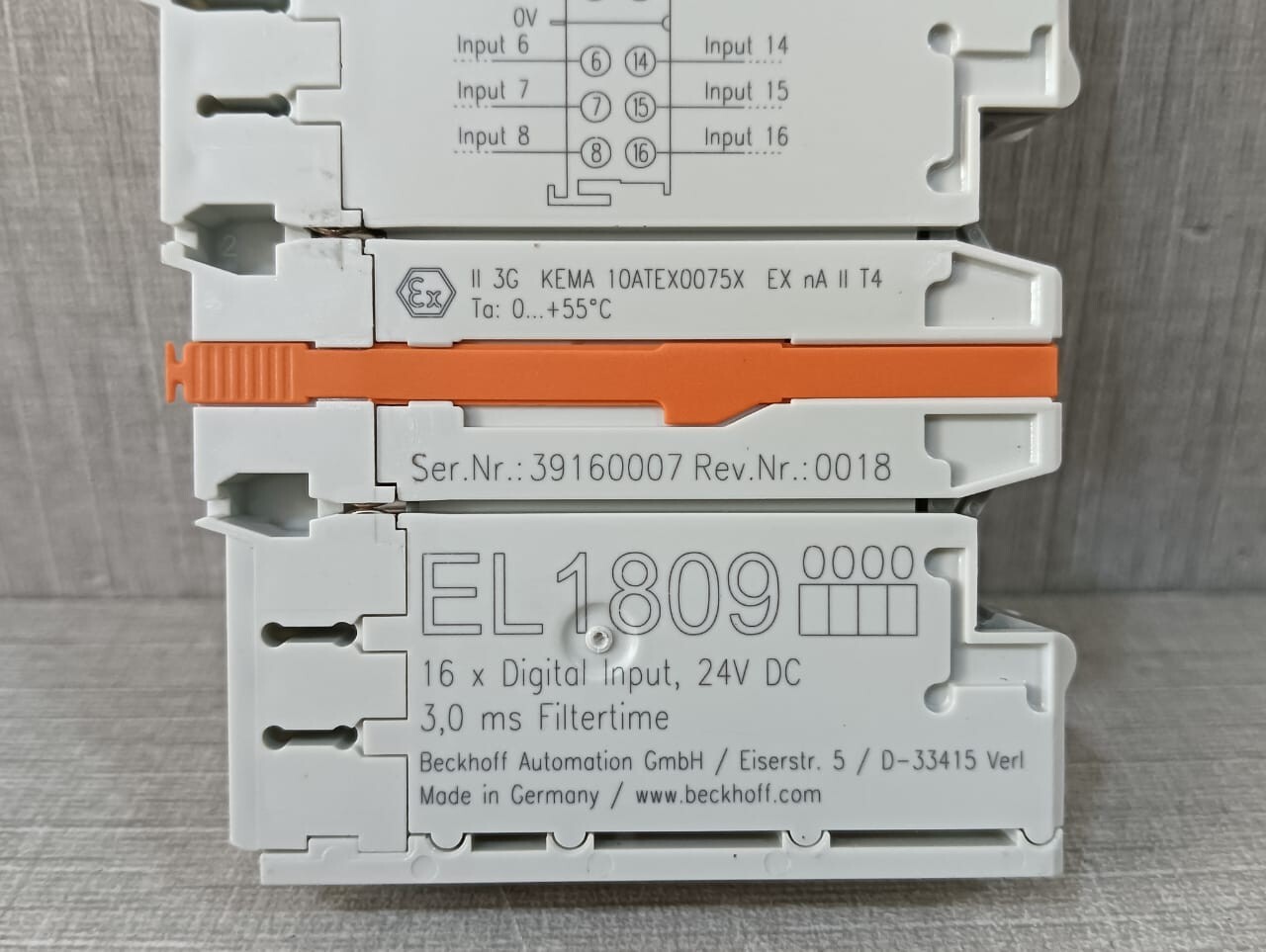 Beckhoff EL1809 BECKHOFF EL1809 16x DIGITAL INPUT 2