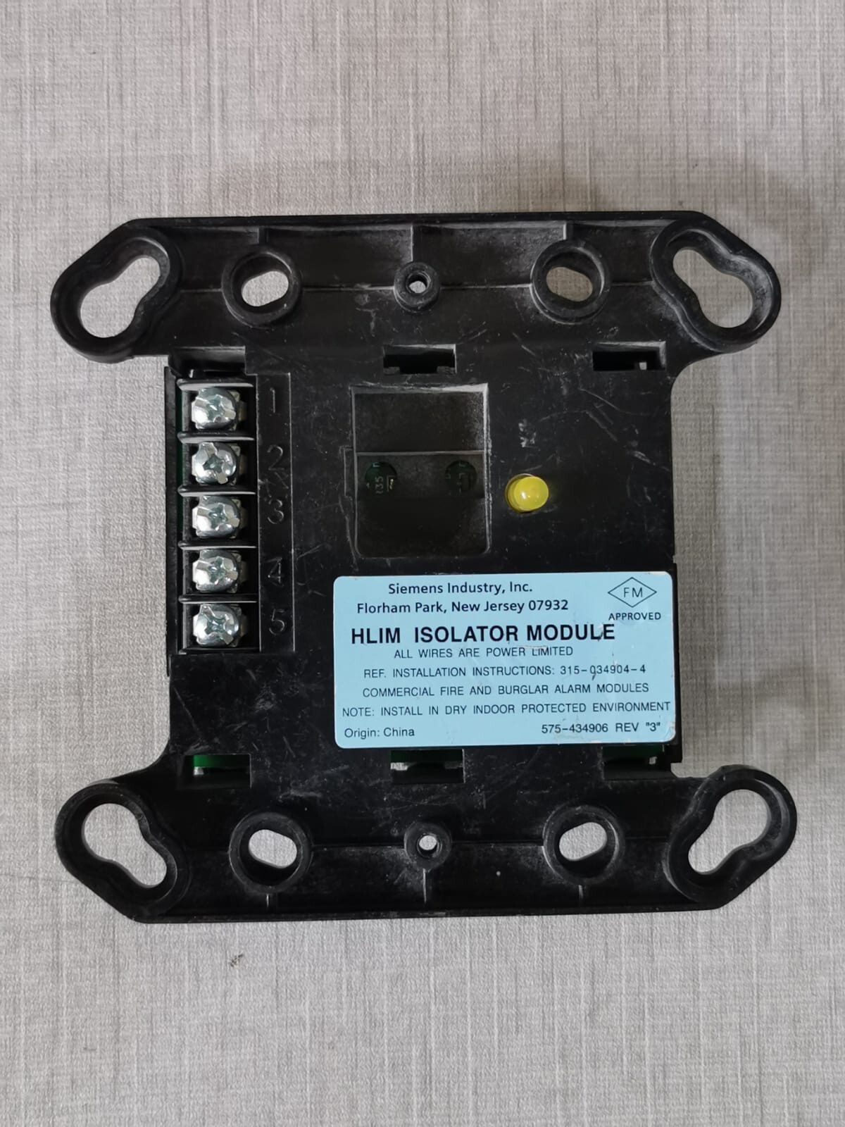 Siemens 500-033170 Siemens HLIM Loop Isolator Module 500-033170 4