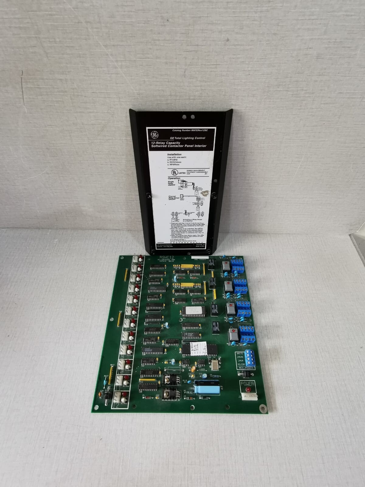 GE RINTERXX12SC GE TOTAL LIGHTING CONTROL 12-RELAY CAPACITY SOFTWIRED CONTACTOR RINTERxx12SC 2